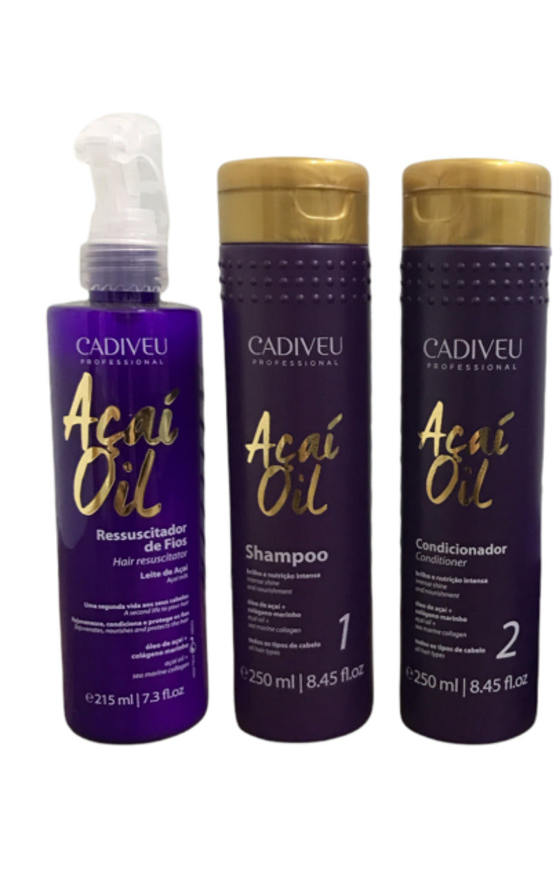 Sada na obnovu vlasů Cadiveu Professional Açaí Oil Anti Frizz Hair