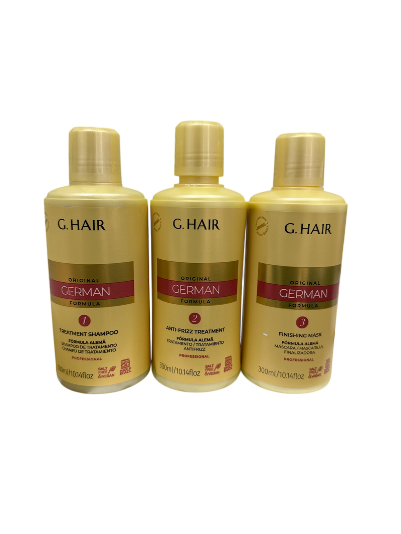 G HAIR GERMAN KIT HYDRATANT BROSSE PROGRESSIVE 3 x 250 ml