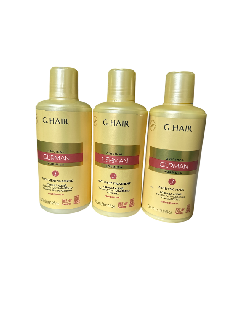 G HAIR GERMAN KIT HYDRATANT BROSSE PROGRESSIVE 3 x 250 ml