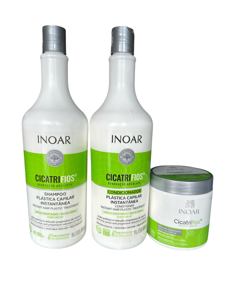 Inoar Cicatrifios Capillary Plastic Surgery Hair Frizz Free Kit