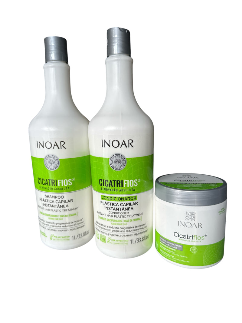 Inoar Cicatrifios Capillary Plastic Surgery Hair Frizz Free Kit