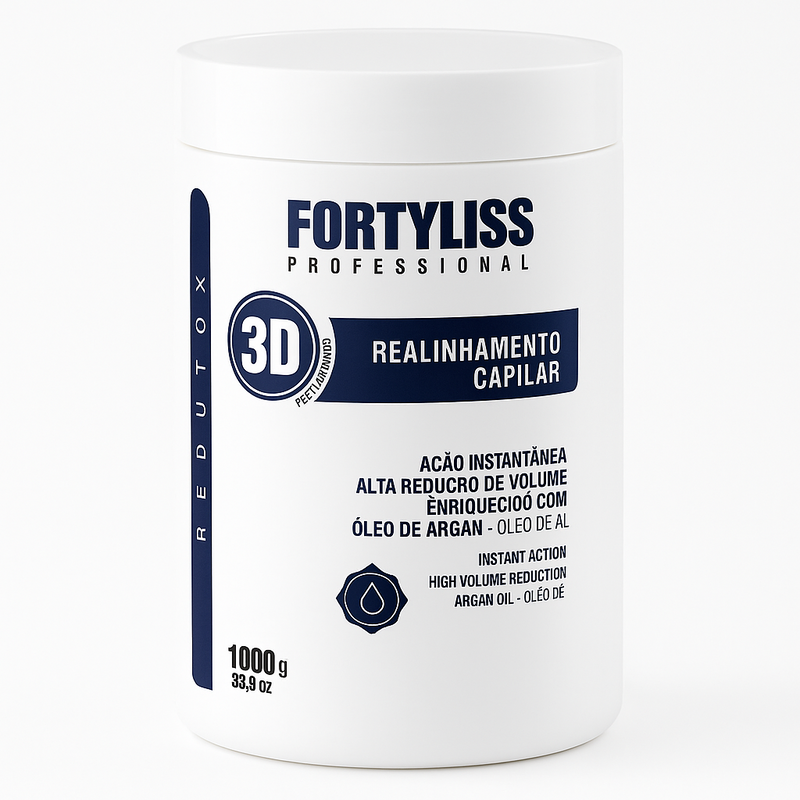 FORTYLISS 3D POWER HAIR BTOX INSTANT ACTION VOLUME REDUCTION 34oz 1kg
