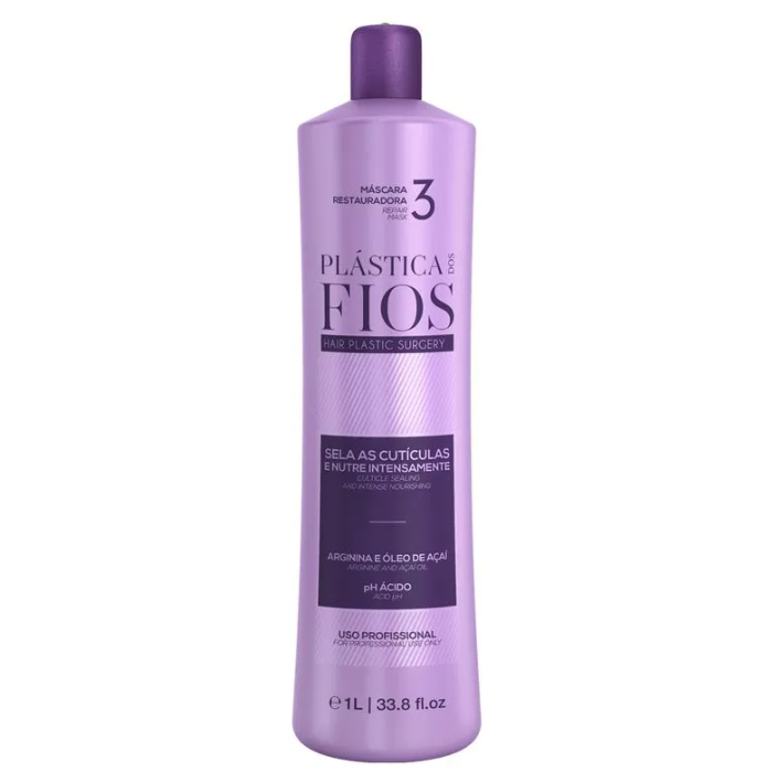 PLASTICA DOS FIOS HAIR RESTORE MASK STEP 3  34oz 1000ml