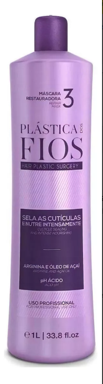 PLASTICA DOS FIOS HAIR RESTORE MASK STEP 3  34oz 1000ml